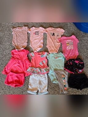 Girls 6 Month Summer Bundle, Cute And Colorful